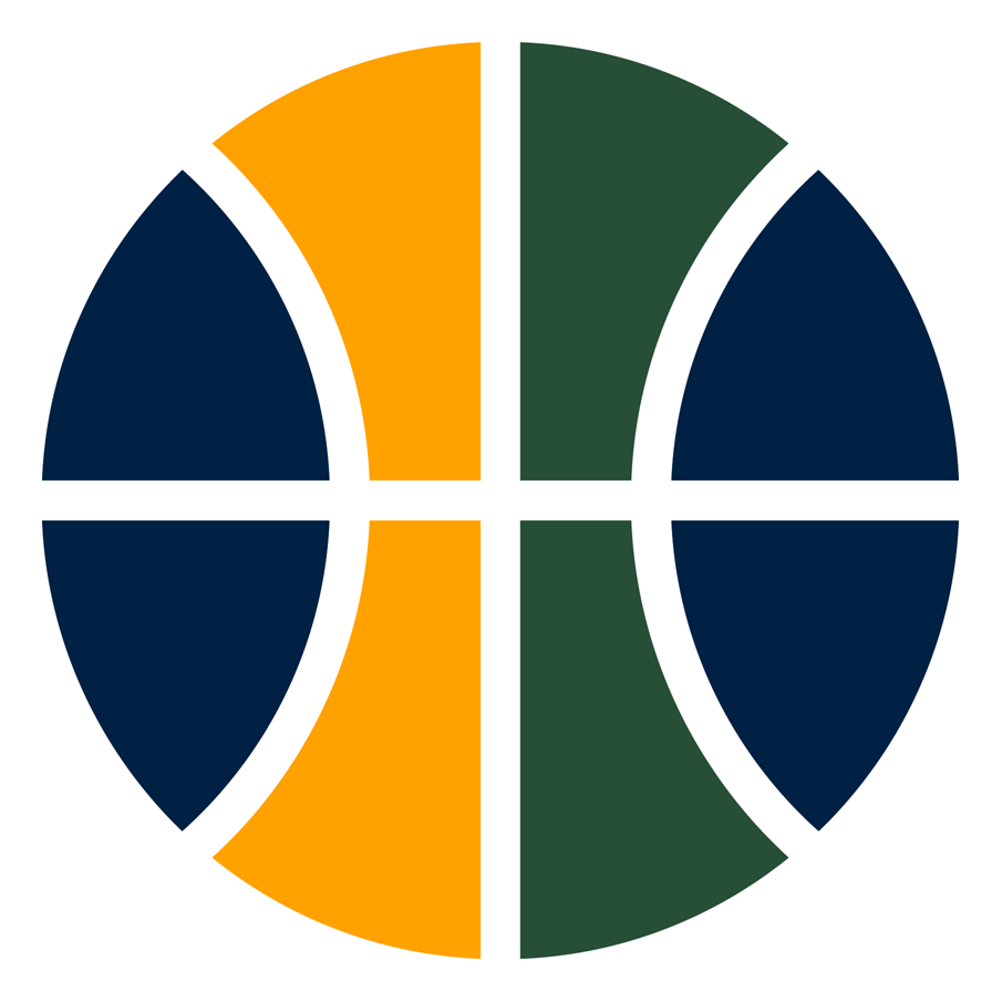 Utah Jazz Blue Logo Custom Made Crop Top